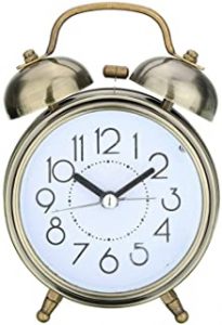 Reloj despertador de bronce